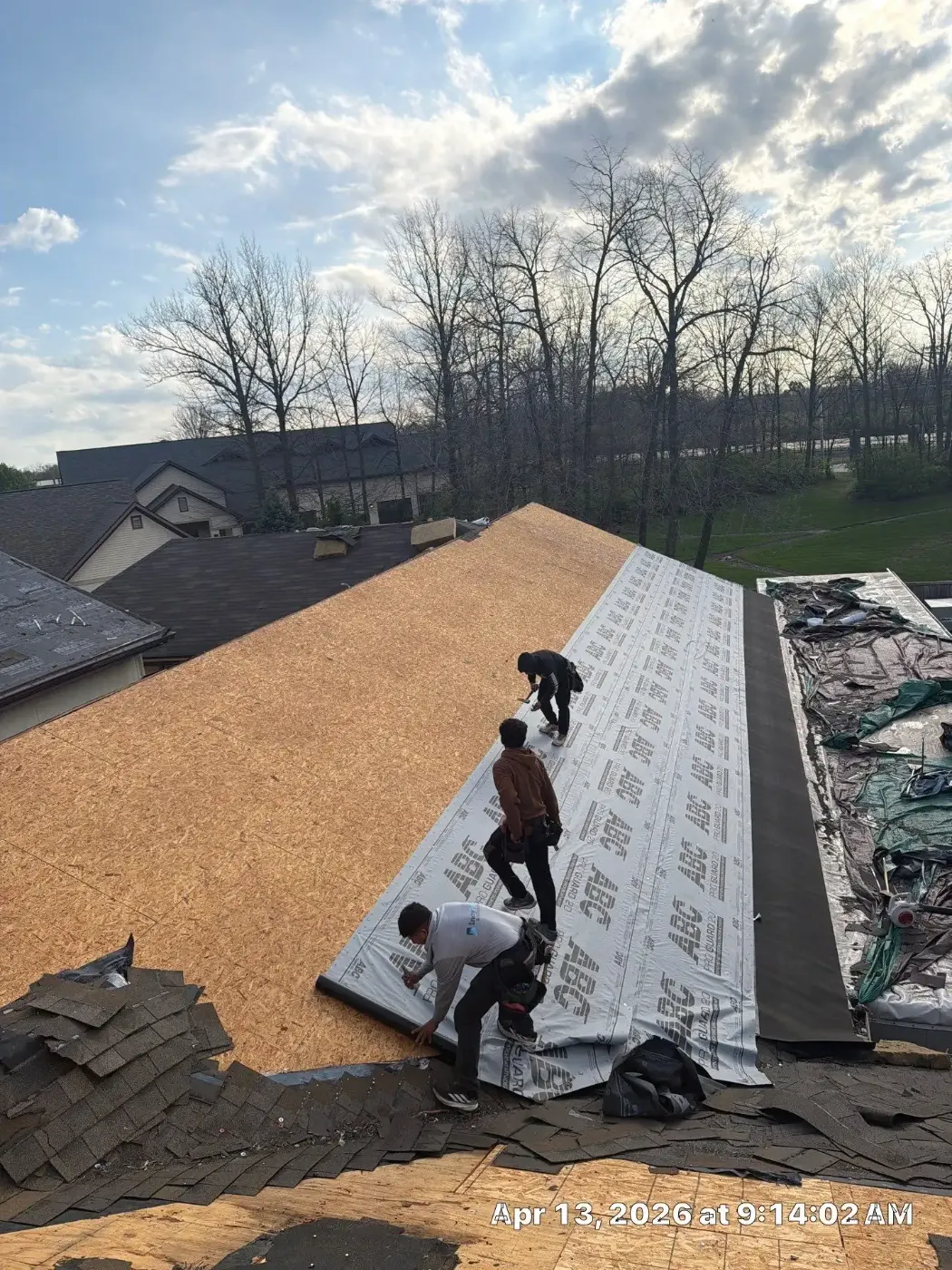 Commercial roof inspection documented in Hagerstown